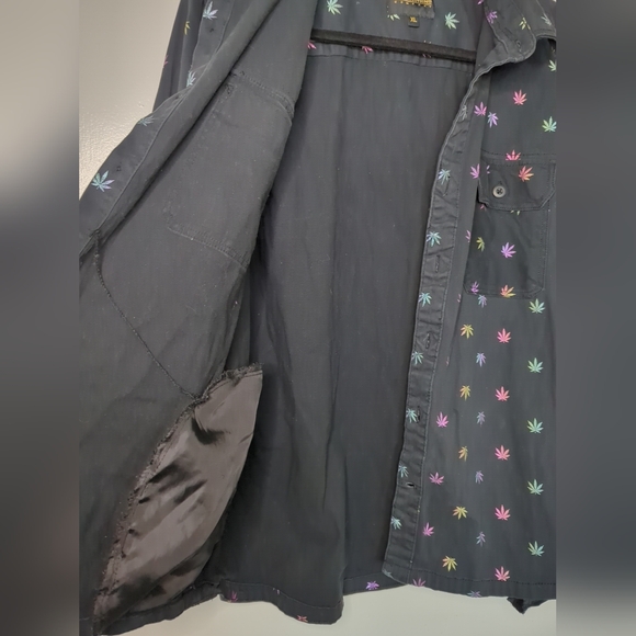 Drill Clothing Company Colorful Leaf Button Shirt XL - Picture 8 of 13